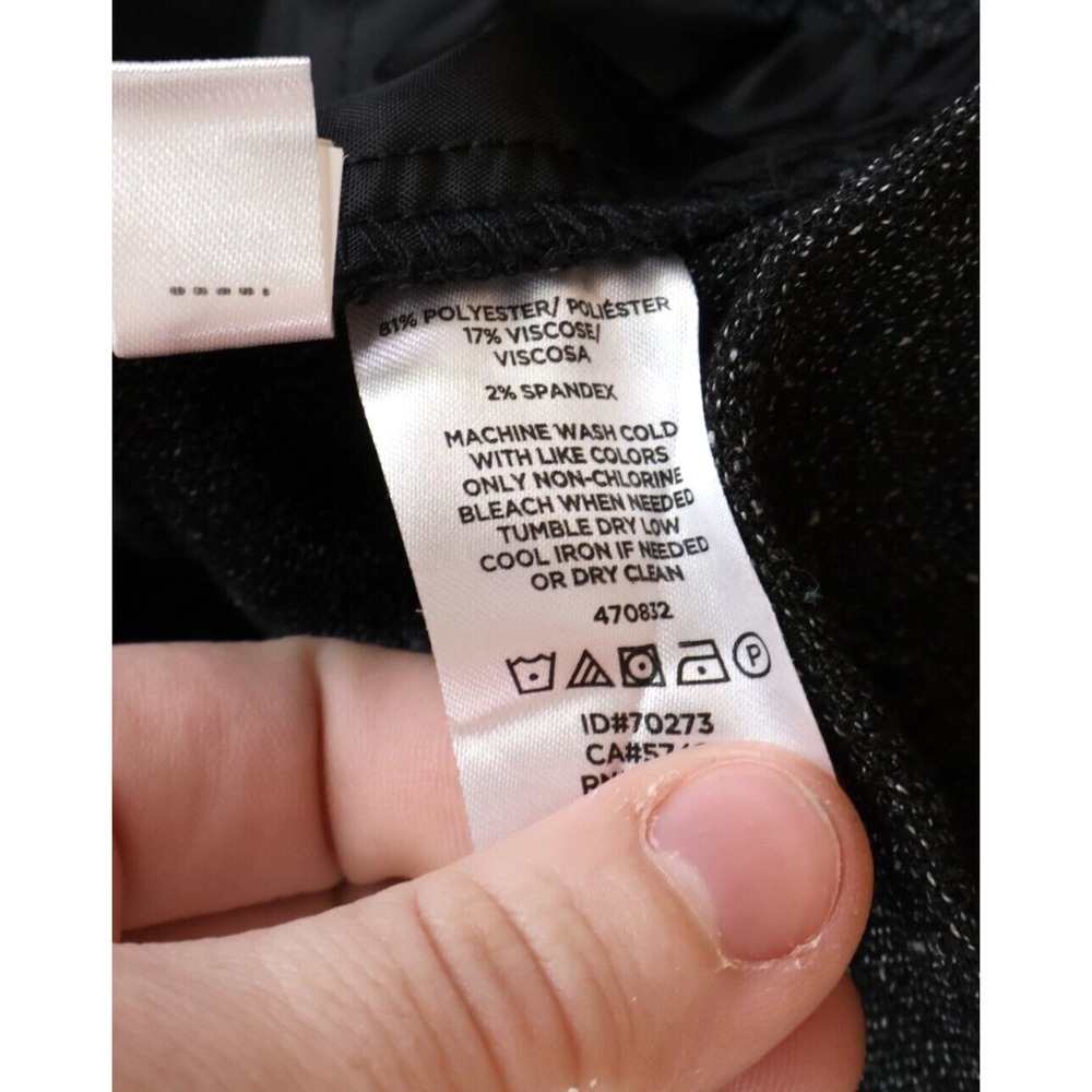 Ann Taylor Dress Pants Womens 8 Gray Heathered Pockets Mid Rise Business Career - Picture 8 of 8